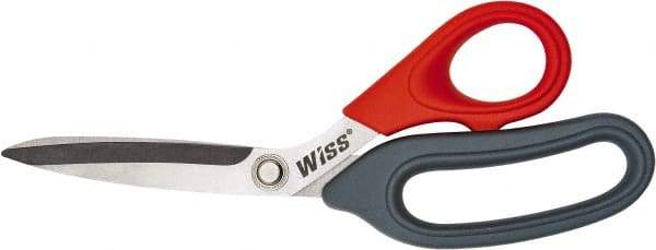 Wiss - 3" LOC, 8-1/2" OAL Stainless Steel Scissors - Plastic Offset Bent Handle, For General Purpose Use - Makers Industrial Supply