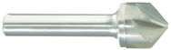 1/2" Size-1/4" Shank-82° Carbide-Bright 6 Flute Chatterless Countersink - Makers Industrial Supply