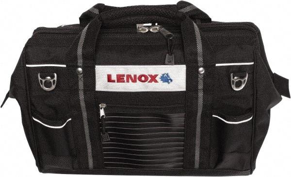 Lenox - 19 Pocket Black Ballistic Polyester Tool Bag - 16" Wide x 10-1/2" Deep x 10-1/2" High - Makers Industrial Supply