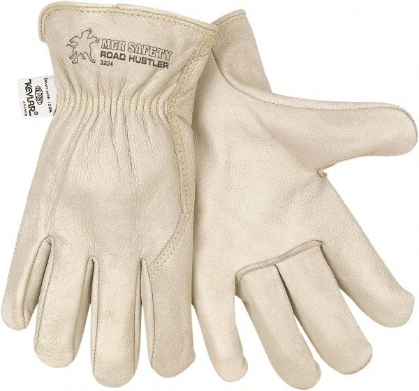 MCR Safety - Size S General Protection Work Gloves - For Work & Driver, Uncoated, Cream, Paired - Makers Industrial Supply