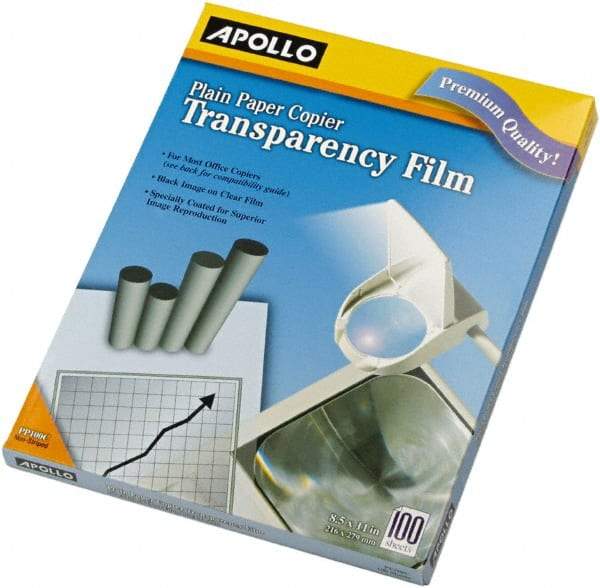 Apollo - Transparency Films & Sleeves Audio Visual Conference Accessory Type: Transparency Sleeves For Use With: Plain Paper Copiers - Makers Industrial Supply