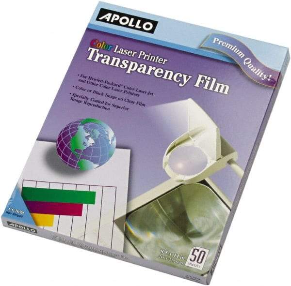 Apollo - Transparency Films & Sleeves Audio Visual Conference Accessory Type: Transparency Sleeves For Use With: Color Laser Printers/Copiers - Makers Industrial Supply