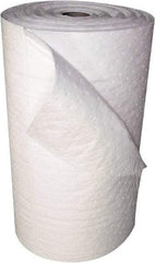 Oil-Dri - 21 Gal Capacity per Package, Oil Only Roll - 150' Long x 30" Wide, White, Polypropylene - Makers Industrial Supply