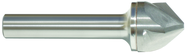 1" Size-1/2" Shank-100° Carbide-Bright 3 Flute Machine Countersink - Makers Industrial Supply