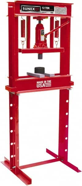 Sunex Tools - 12 Ton Manual Shop Press - 6.1 Inch Stroke - Makers Industrial Supply