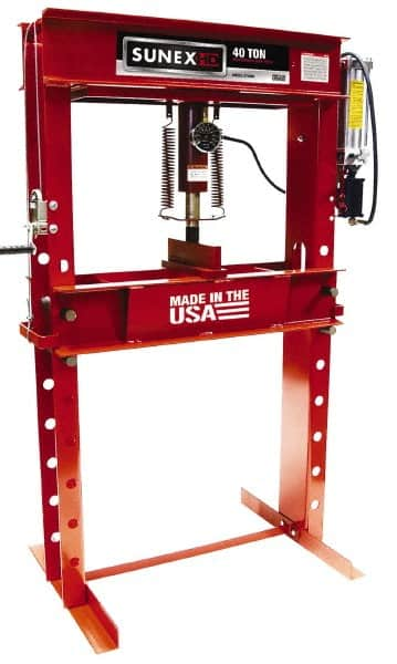 Sunex Tools - 40 Ton Air and Hydraulic Shop Press - 8-1/4 Inch Stroke, 1/3 HP - Makers Industrial Supply