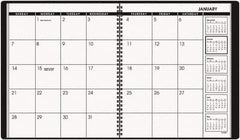 AT-A-GLANCE - 26 Sheet, 9 x 11", Planner Appointment Book - Black - Makers Industrial Supply