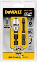 DeWALT - #2" Square Size Square Recess Bit - 1/4" Hex Drive, 2" OAL - Makers Industrial Supply