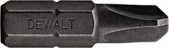 DeWALT - #4 Tri-Wing Bit - 1/4" Hex Drive, 1" OAL - Makers Industrial Supply