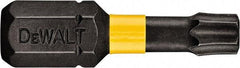 DeWALT - T9 Torx Bit - 1/4" Hex Drive, 1" OAL - Makers Industrial Supply