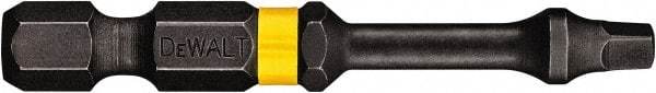 DeWALT - #3" Square Size Square Recess Bit - 1/4" Hex Drive, 2" OAL - Makers Industrial Supply