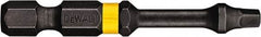 DeWALT - #1" Square Size Square Recess Bit - 1/4" Hex Drive, 2" OAL - Makers Industrial Supply