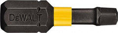 DeWALT - #1" Square Size Square Recess Bit - 1/4" Hex Drive, 1" OAL - Makers Industrial Supply