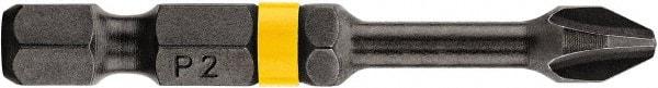 DeWALT - #2 Phillips Screwdriver Bit - 1/4" Hex Drive, 2" OAL - Makers Industrial Supply