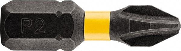 DeWALT - #2 Phillips Screwdriver Bit - 1/4" Hex Drive, 1" OAL - Makers Industrial Supply