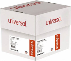 UNIVERSAL - White, Canary, Pink & Buff Four-Part Carbonless Paper - Use with Tractor-Feed Printers - Makers Industrial Supply