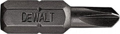 DeWALT - #1 Torq-Set Bit - 1/4" Hex Drive, 1" OAL - Makers Industrial Supply