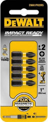 DeWALT - #2 Phillips Screwdriver Bit - 1/4" Hex Drive, 1" OAL - Makers Industrial Supply