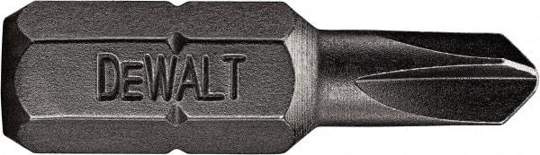 DeWALT - #8 Torq-Set Bit - 1/4" Hex Drive, 1" OAL - Makers Industrial Supply