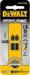 DeWALT - #3 Phillips Screwdriver Bit - 1/4" Hex Drive, 1" OAL - Makers Industrial Supply