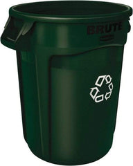 Rubbermaid - 44 Gal Green Round Trash Can - Polyethylene - Makers Industrial Supply