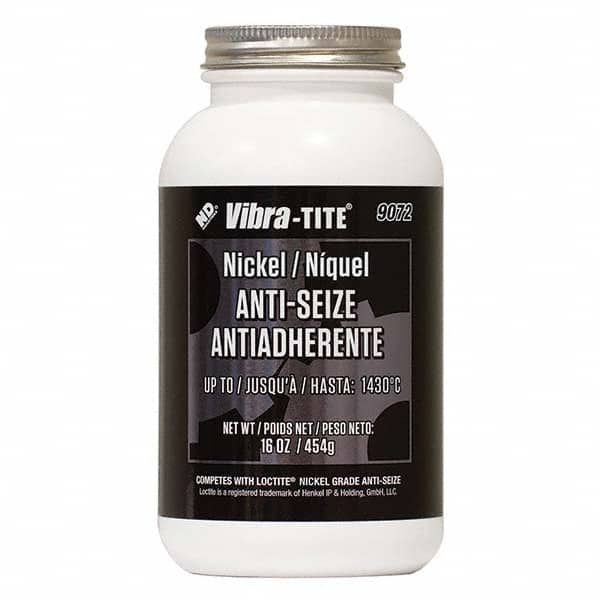 Vibra-Tite - 16 oz Jar, Nickel Anti-Seize Lubricant, with Brush Cap - Makers Industrial Supply