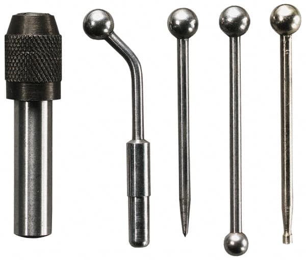 General - Single End, Center Finder Set Mechanical - Includes 4 Attachments, Case, Holder, 4 Pieces - Makers Industrial Supply