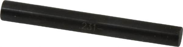 SPI - 0.231" Diam Class ZZ Minus Plug & Pin Gage - Black Oxide, 0.000200" Tolerance - Makers Industrial Supply