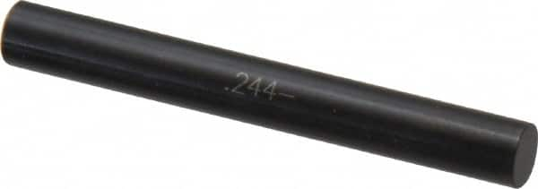 SPI - 0.244" Diam Class ZZ Minus Plug & Pin Gage - Black Oxide, 0.000200" Tolerance - Makers Industrial Supply