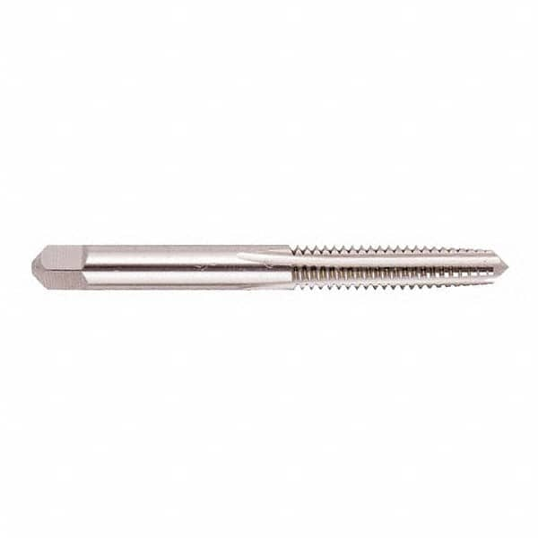 Regal Cutting Tools - #10-56 UNS 4 Flute Bright Finish High Speed Steel Straight Flute Standard Hand Tap - Plug, Right Hand Thread, 2-3/8" OAL, 7/8" Thread Length, H2 Limit, Oversize - Exact Industrial Supply