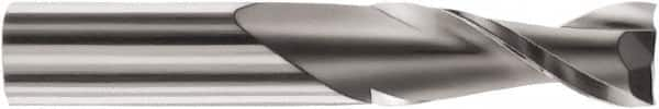 SGS - 8mm Cutting Diam x 25mm Length of Cut, 2 Flute, Upcut Spiral Router Bit - Uncoated, Right Hand Cut, Solid Carbide, 63mm OAL x 8mm Shank Diam, Square End - Makers Industrial Supply