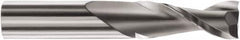 SGS - 3/8" Cutting Diam x 1-1/4" Length of Cut, 2 Flute, Upcut Spiral Router Bit - Uncoated, Right Hand Cut, Solid Carbide, 3" OAL x 1/2" Shank Diam, Square End - Makers Industrial Supply