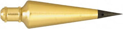 Johnson Level & Tool - 5-5/16 Inch Long, 1-5/16 Inch Diameter Brass Plumb Bob - 32 Ounce, Has Replacable Tip - Makers Industrial Supply