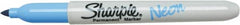 Sharpie - Neon Blue Permanent Marker - Fine Tip, AP Nontoxic Ink - Makers Industrial Supply