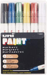 Sharpie - Black, Blue, Brown, Gold, Green, Orange, Pink, Red, Silver, Violet, White, Yellow Paint Marker - Medium Tip - Makers Industrial Supply