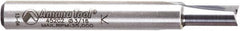 Amana Tool - 3/16" Diam, 1/4" Shank Diam, 7/16" Length of Cut, 2 Flute Straight Plunge Router Bit - 2" Overall Length, Solid Carbide - Makers Industrial Supply