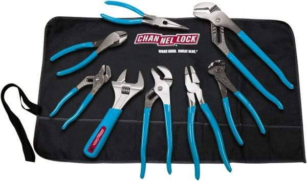 Channellock - 8 Piece Plier Set - Comes in Tool Roll - Makers Industrial Supply