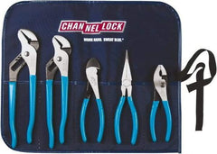 Channellock - 5 Piece Plier Set - Comes in Tool Roll - Makers Industrial Supply