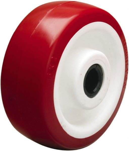 Hamilton - 5 Inch Diameter x 2 Inch Wide, Polyurethane on Polypropylene Caster Wheel - 1,050 Lb. Capacity, 2-3/16 Inch Hub Length, 1/2 Inch Axle Diameter, Straight Roller Bearing - Makers Industrial Supply