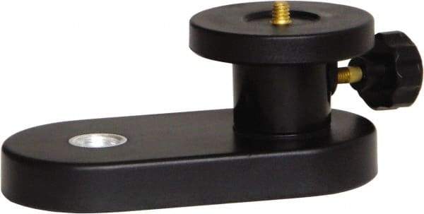 Johnson Level & Tool - 3-3/4 Inch Long x 5-1/2 Inch Wide, Level Tripod Adapter - Black, Use With 5/8 Inch-11 Threaded Tripod - Makers Industrial Supply