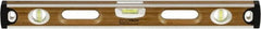 Johnson Level & Tool - 48" Long 3 Vial Box Beam Level - Wood, Natural, 2 Plumb & 1 Level Vials - Makers Industrial Supply