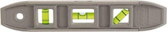 Johnson Level & Tool - Magnetic 9" Long 3 Vial Torpedo Level - Aluminum, Gray, 1 Plumb, 1 Level & 1 45° Vials - Makers Industrial Supply