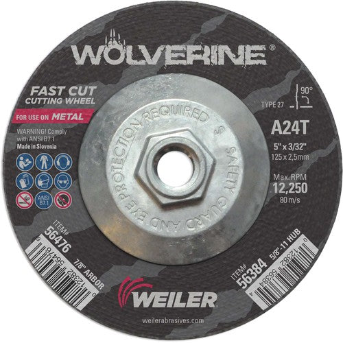 5X3/32 A24T T27 C/O WHEEL - Makers Industrial Supply