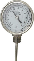 Wika - 2-1/2 Inch Long Stem, 3 Inch Dial Diameter, Stainless Steel, Bottom Connected Bi-Metal Thermometer - -15 to 90°C, 1% Accuracy - Makers Industrial Supply