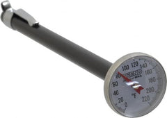 Wika - 0 to 220°F, Bimetal Pocket Thermometer - Stainless Steel - Makers Industrial Supply