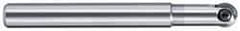 LMT - 3/8" Cut Diam, 3/16" Max Depth of Cut, 3/8" Shank Diam, 120mm OAL, Indexable Ball Nose End Mill - 1.38" Head Length, Straight Shank, EBG-R-NC Toolholder, WPB 0375, WPR 0375 Insert - Makers Industrial Supply