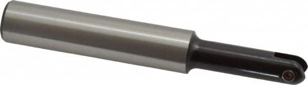 LMT - 3/8" Cut Diam, 1.34" Max Depth of Cut, 1/2" Shank Diam, 3.54" OAL, Indexable Ball Nose End Mill - 1.34" Head Length, Straight Shank, EBG-R Toolholder, WPR 0375 Insert - Makers Industrial Supply