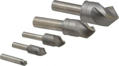 M.A. Ford - 5 Piece, 1/4 to 1" Head Diam, 90° Included Angle, Single End Countersink Set - Makers Industrial Supply