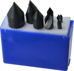 M.A. Ford - 7 Piece, 3/16 to 1" Head Diam, 60° Included Angle, Single End Countersink Set - Makers Industrial Supply