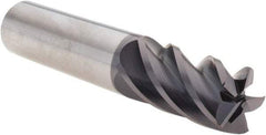 M.A. Ford - 3/4", 5 Flute, Single End, Solid Carbide, 0.015" Corner Radius End Mill - 4" OAL, 38° Helix, Right Hand Flute, 1-1/2" LOC, Right Hand Cut - Makers Industrial Supply